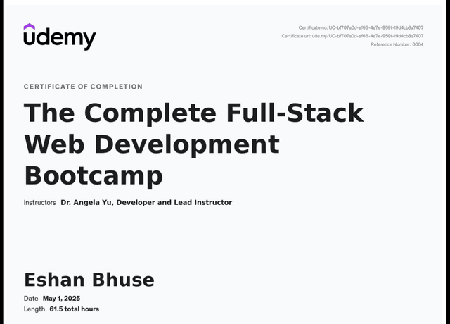 The Complete Full-Stack Web Development